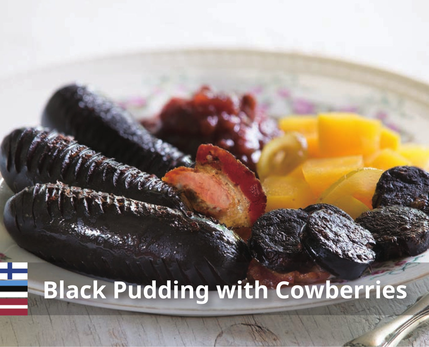 Black Pudding with Cowberries