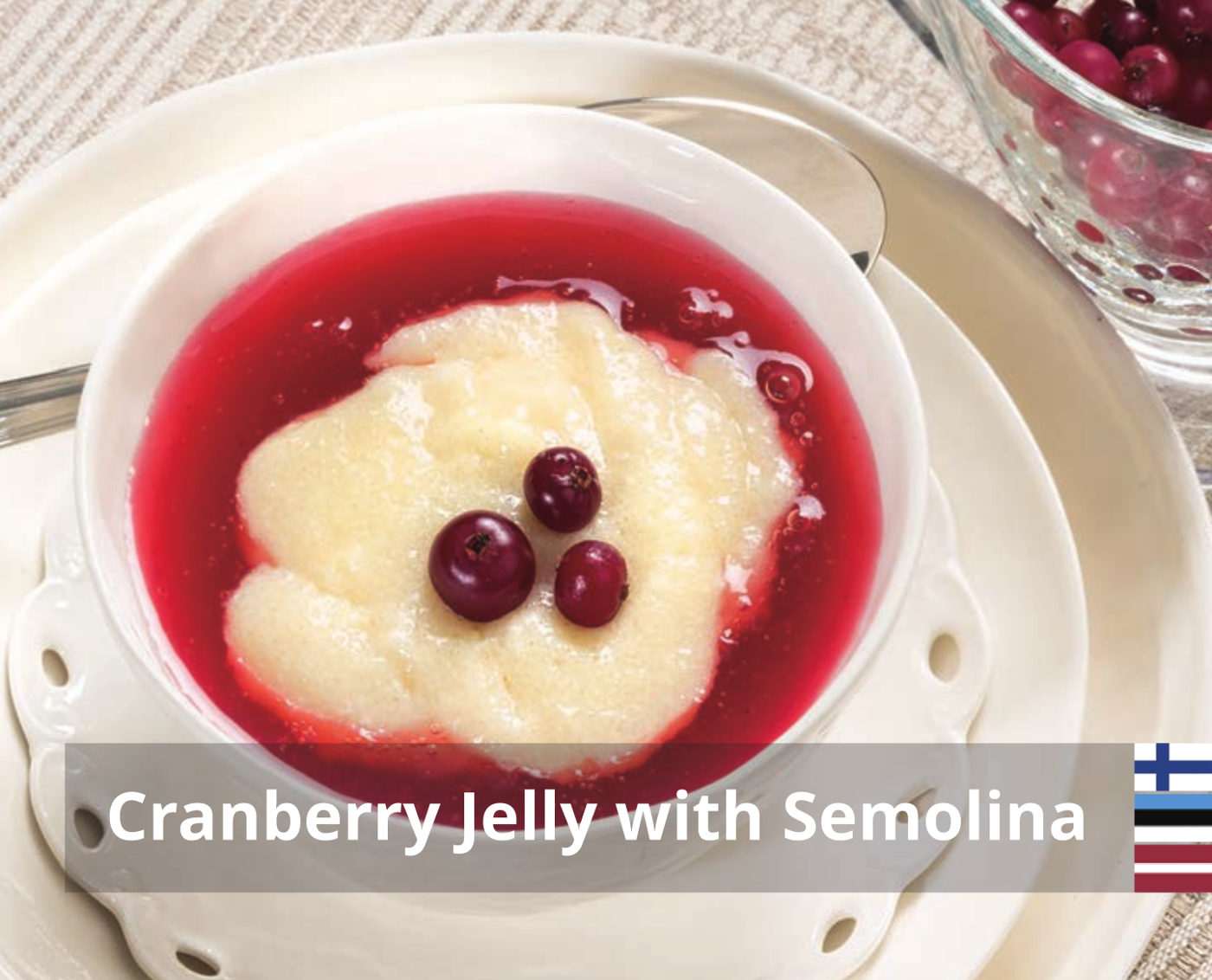 Cranberry Jelly with Semolina